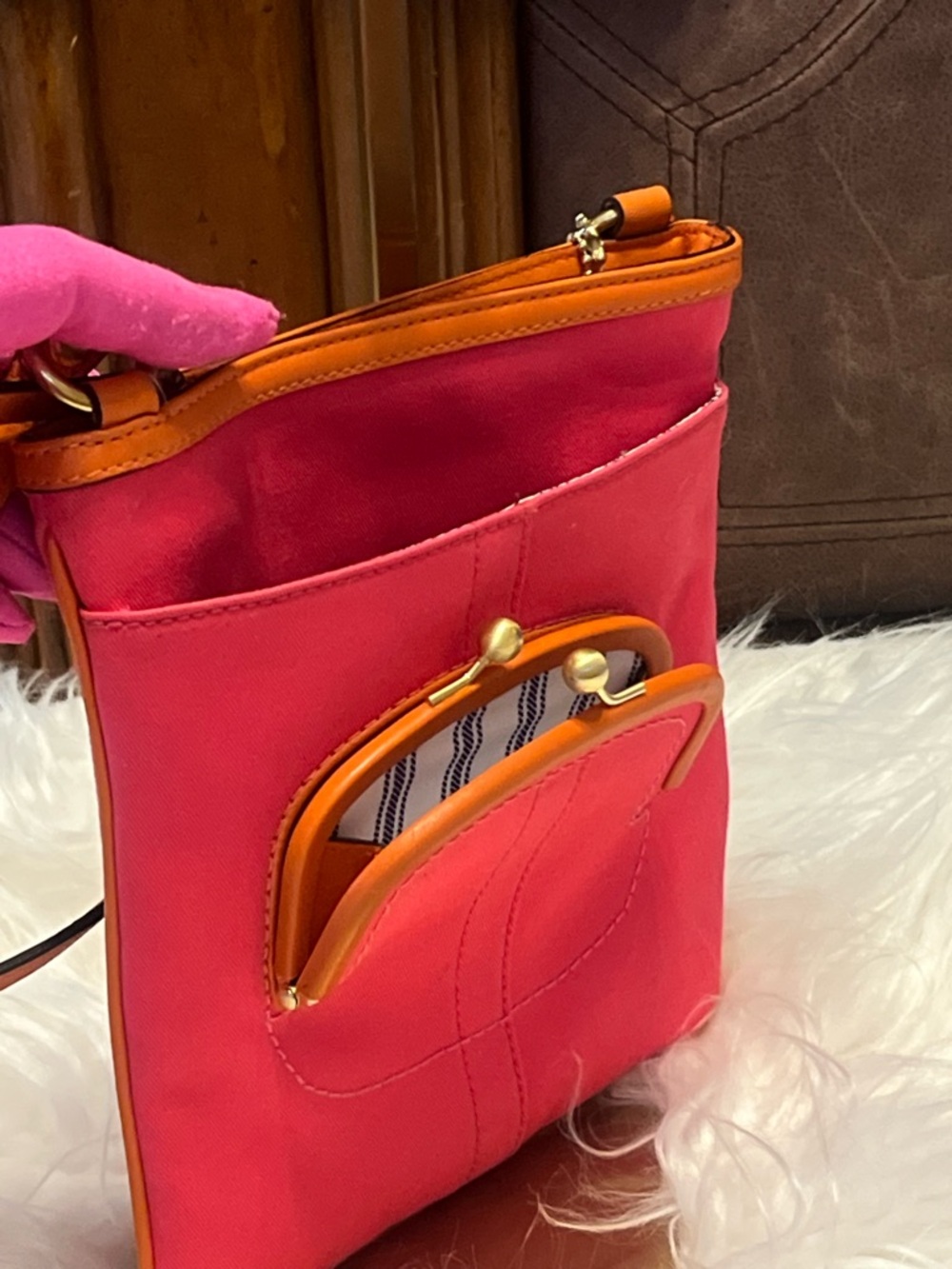 Coach NWOT Bonnie cashin canvas and leather strap Collection Crossbody bag - Picture 14 of 16